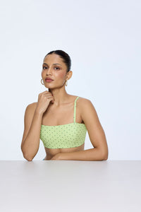 Lemon Yellow Polka Dot Blouse