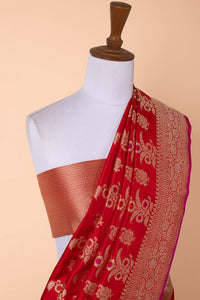 Handwoven Red Silk Saree