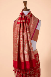 Handwoven Red Silk Saree