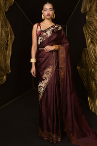 Only Yours Saree Garnet