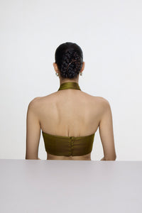 Handwoven Olive Green Blouse