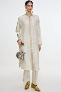 Handwoven White Kurta Set