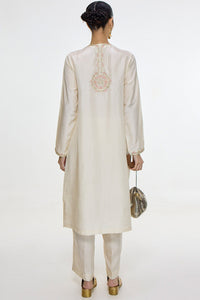 Handwoven White Kurta Set