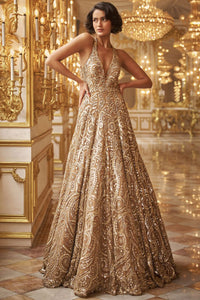 Gold Sequin Gown