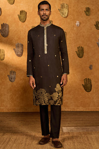 Black Zen Kurta Set