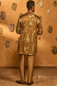 Mocha Folkstone Kurta Set