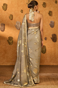 Claymelt Totem Line Saree