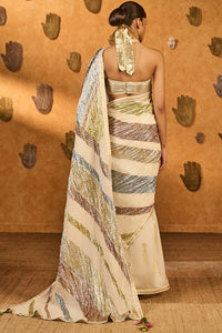 Rainbow Muse Gota Saree