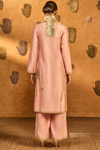 Babypink Crane Dawn Kurta Set