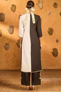 Black & White Heartbeat Kaftan