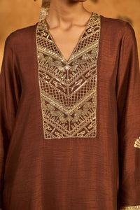 Sepia Cherry Vine Kurta Set RTS