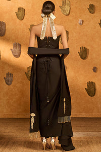 Black Cherry Vine Corset Set