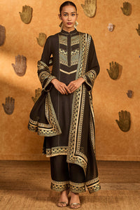 Black Vase Culotte Set