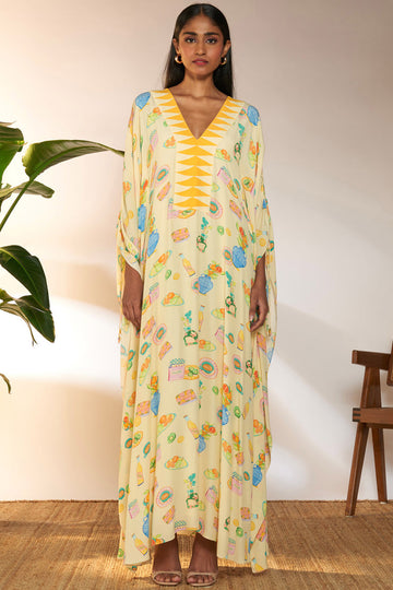 Ivory Everyday Things Ruched Kaftan