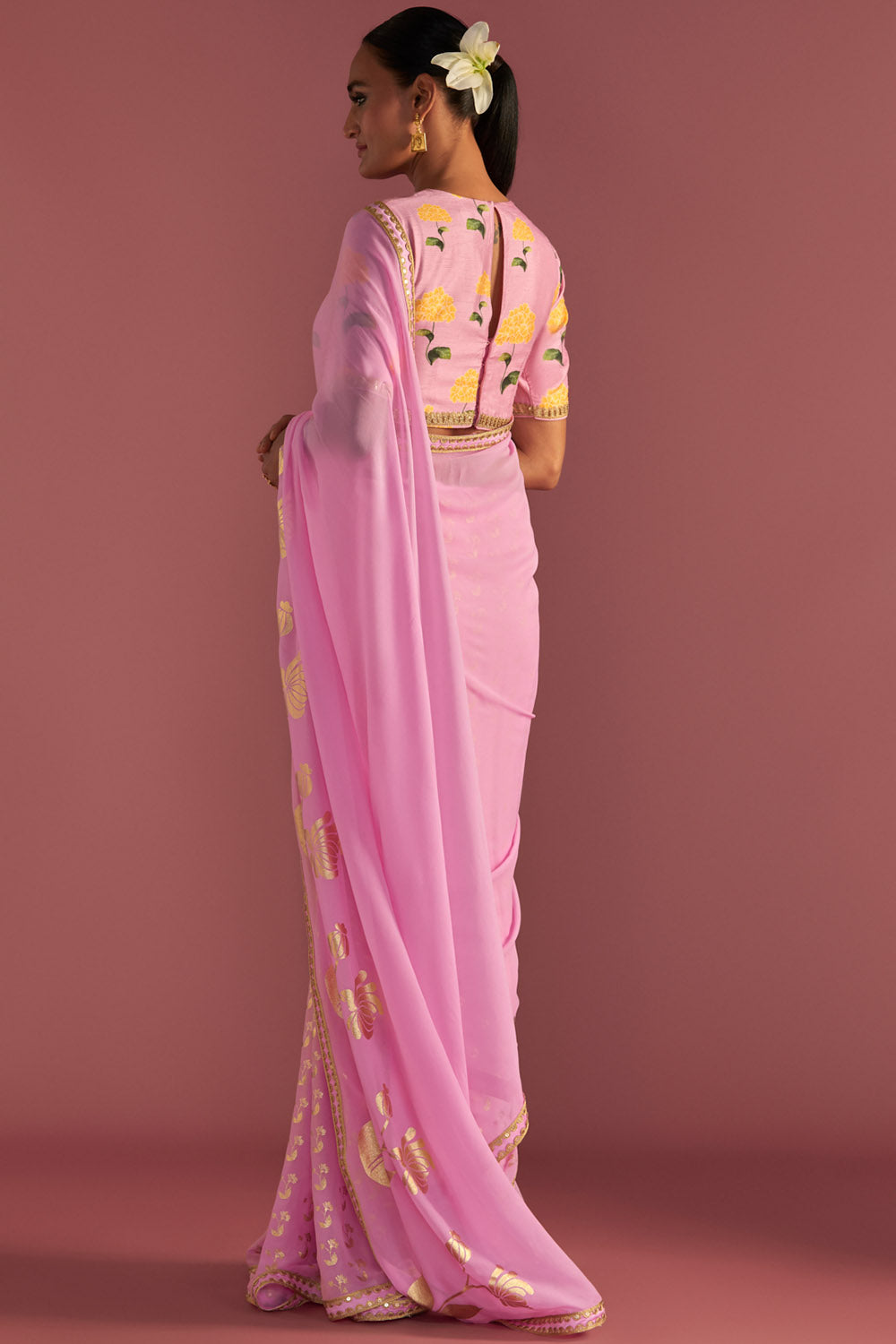 House of Masaba  Blush Springbud Saree – LIVEtheCOLLECTIVE