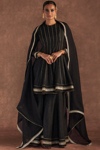 Black Sharara Set