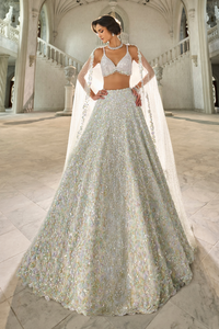 Multi-Coloured Sequin Lehenga Set