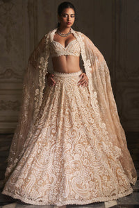 Nude Paisley Lehenga Set