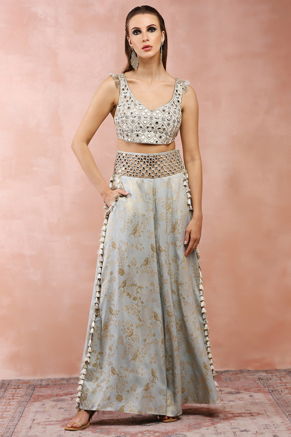 Palazzo 2024 lehenga choli