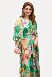 Peach Kuno Silkmul Kaftan