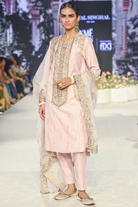 Ruksaan Blush Pink Embroidered Kurta Set