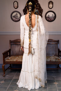 Shama Off White Kurta and Sharara Set