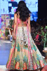 Ivanka Pink Kite Bustier and Lehenga