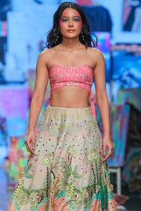 Ivanka Pink Kite Bustier and Lehenga