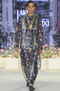 Black Forest Whisper Bandi And Kurta With Patiala Salwar