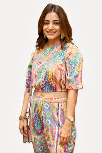 Lime African Print Jogger Set