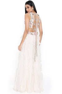 Off White Embroidered Choli With Sharara