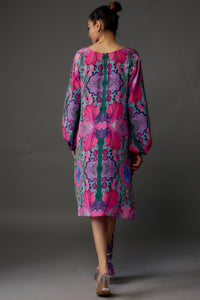 Pink Enchanted Print Crepe Top