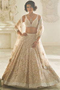 Powder Pink Three-Dimensional Lehenga Set