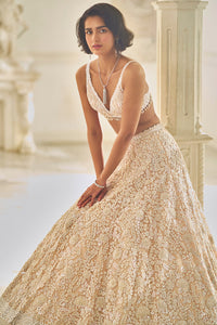 Powder Pink Three-Dimensional Lehenga Set