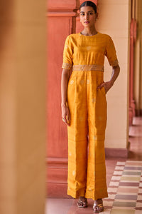 Kasundi Banarasi Silk Jumpsuit