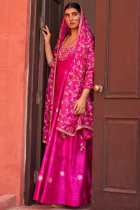 Classic Embroidered Anarkali Set