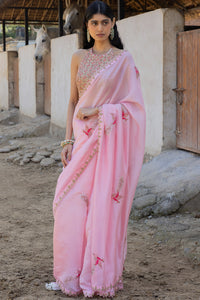 Masoom Gulaabi Saree