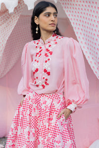 Masoom Gulabi Skirt Set