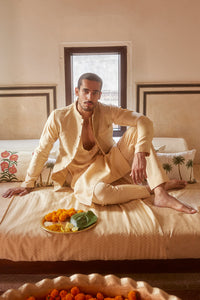 Buttercup Kurta Paired With Jacket & Pants