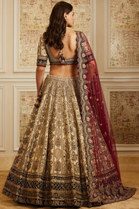 Mahran Gold Lehenga Set