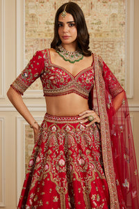 Maysa Red Lehenga Set