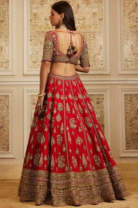 Naima Red Lehenga Set