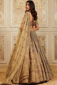 Nazeera Gold Lehenga Set