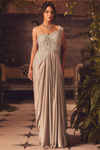 Sterling Draped Gown