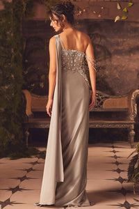Sterling Draped Gown