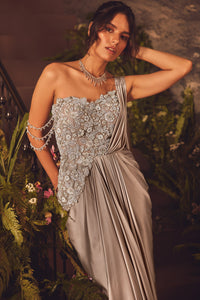 Sterling Draped Gown