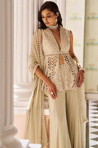 Mint Green Cut Work Sharara Set