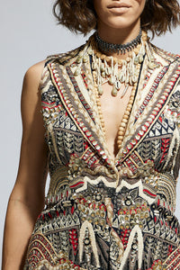 Multi Abstract Embellished Jacket