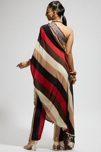 Samsara Stripe Drape Top and Pants
