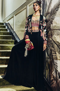 Meher Tropical Cape Jacket Set